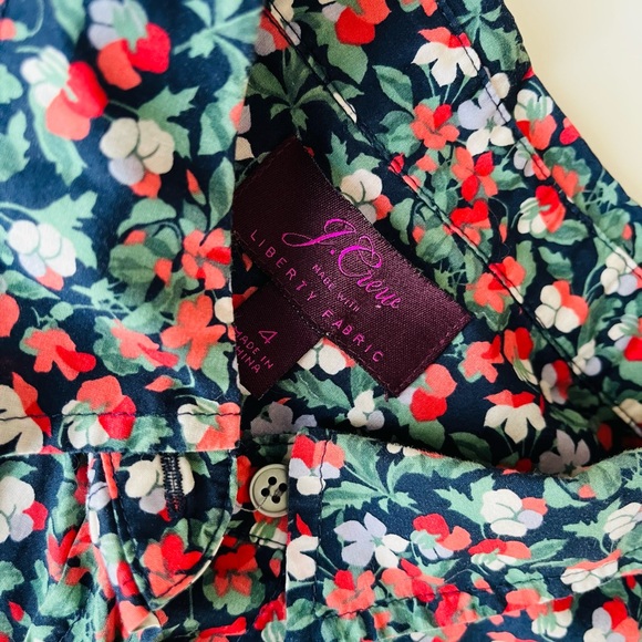 Liberty of London x J Crew Sarah Floral Shirt• Sz 4 - Picture 4 of 6